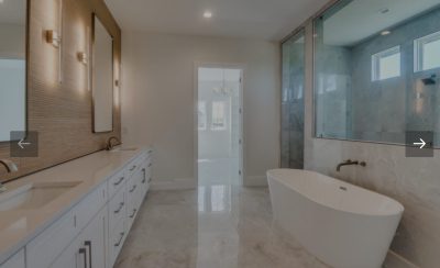 A modern bathroom