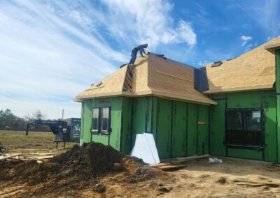 A house under construction