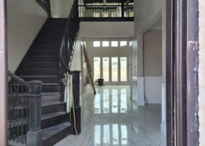 A staircase interior works