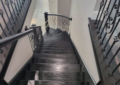 A staircase inside of the home